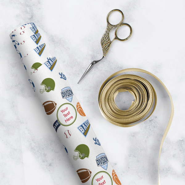 Sports Wrapping Paper Roll - Matte - In Context