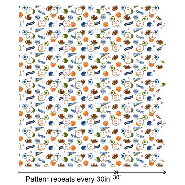 Sports Wrapping Paper Roll - Matte - Partial Roll