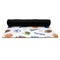 Sports Yoga Mat Rolled up Black Rubber Backing