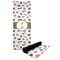 Sports Yoga Mat with Black Rubber Back Full Print View