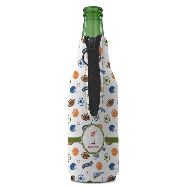 Sports Zipper Bottle Cooler - BACK (bottle)