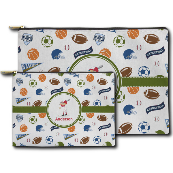 Sports Zippered Pouches - Size Comparison