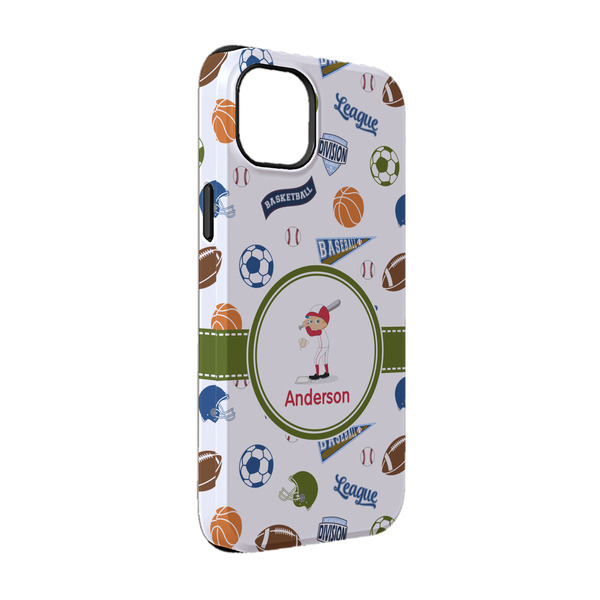 Custom Sports iPhone Case - Rubber Lined - iPhone 14 (Personalized)