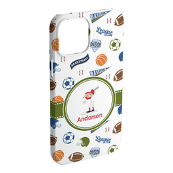 Sports iPhone Case - Plastic - iPhone 15 Plus (Personalized)