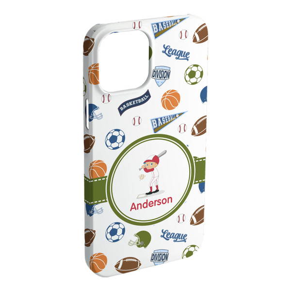 Custom Sports iPhone Case - Plastic (Personalized)