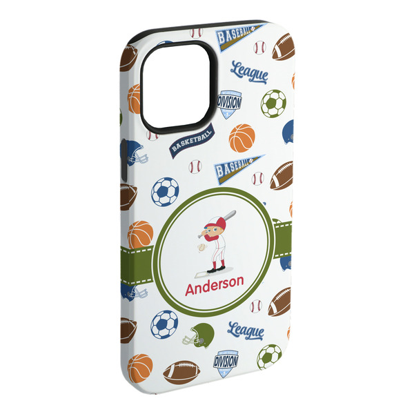 Custom Sports iPhone Case - Rubber Lined (Personalized)