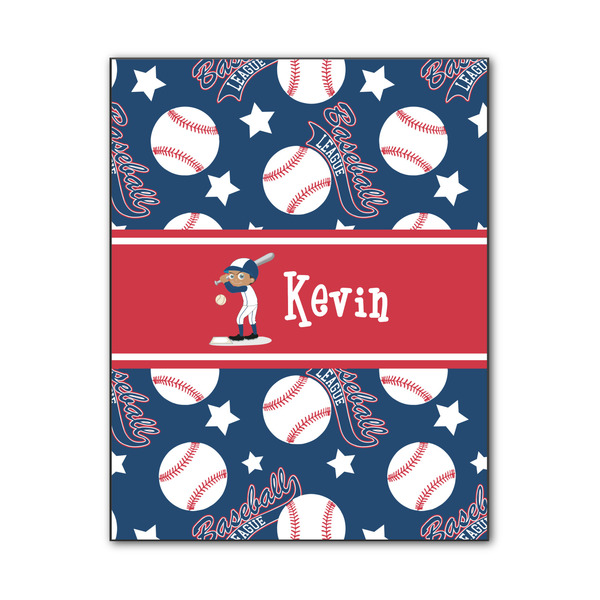 Custom Baseball Wood Print - 11x14 (Personalized)
