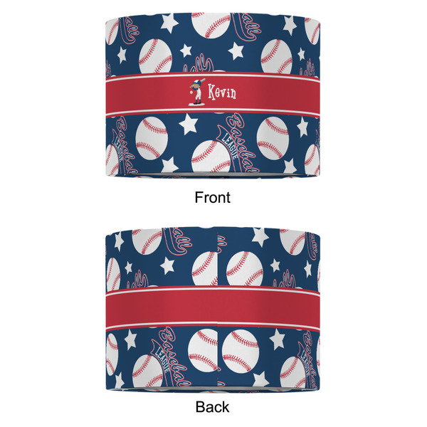 Baseball 12" Drum Lampshade - APPROVAL (Fabric)