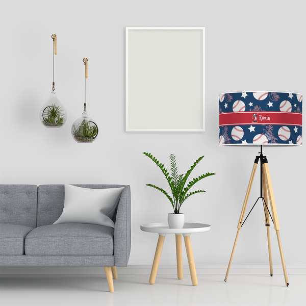 Baseball 12" Drum Lampshade - LIFESTYLE