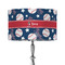 Baseball 12" Drum Lampshade - ON STAND (Fabric)