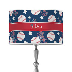 Baseball 12" Drum Lamp Shade - Poly-film (Personalized)