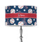 Baseball 12" Drum Lampshade - ON STAND (Poly Film)