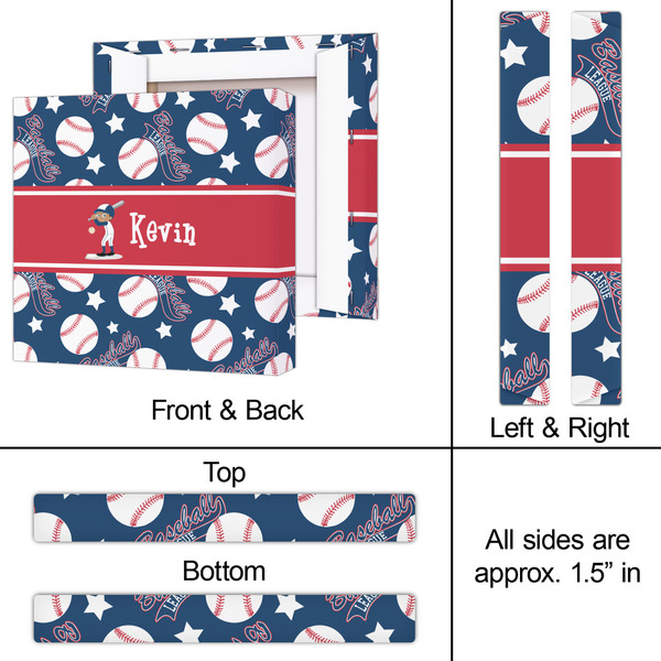 Baseball 12x12 - Canvas Print - Approval