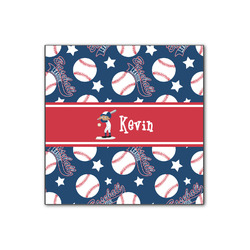 Baseball Wood Print - 12x12 (Personalized)