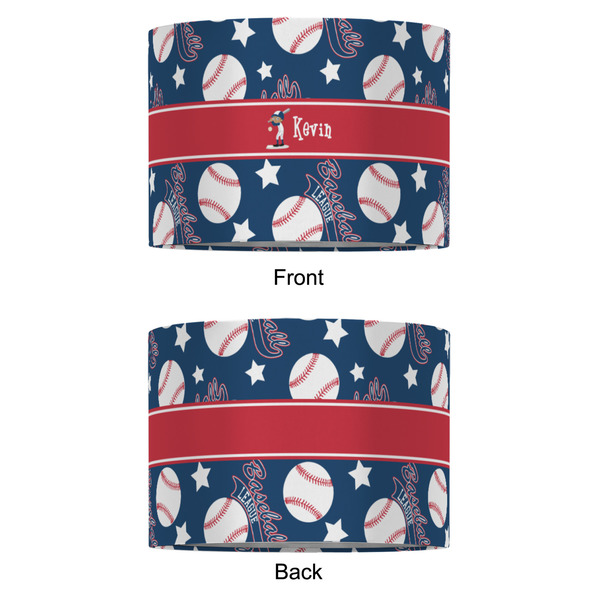 Baseball 16" Drum Lampshade - APPROVAL (Fabric)