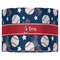 Baseball 16" Drum Lampshade - FRONT (Fabric)