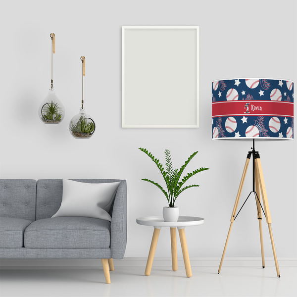 Baseball 16" Drum Lampshade - LIFESTYLE
