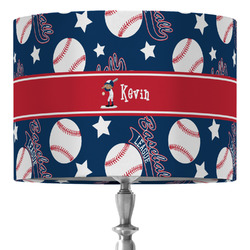 Baseball 16" Drum Lamp Shade - Fabric (Personalized)