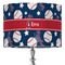 Baseball 16" Drum Lampshade - ON STAND (Fabric)