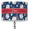 Baseball 16" Drum Lampshade - ON STAND (Poly Film)