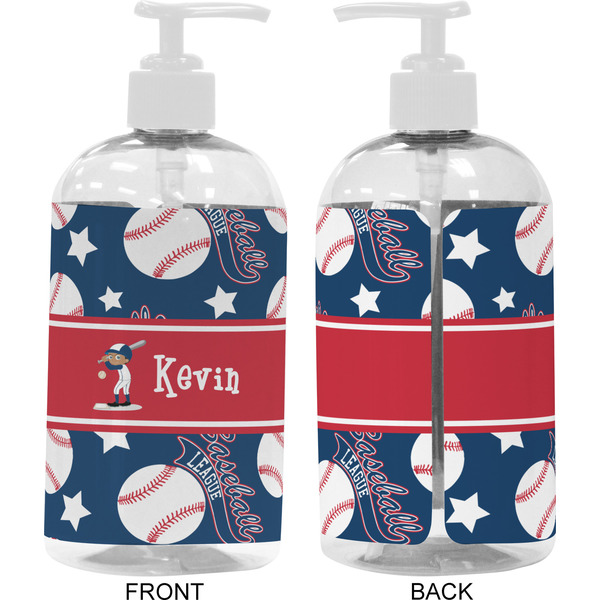 Baseball 16 oz Plastic Liquid Dispenser- Approval- White