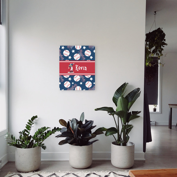 Baseball 16x20 - Canvas Print - In Context