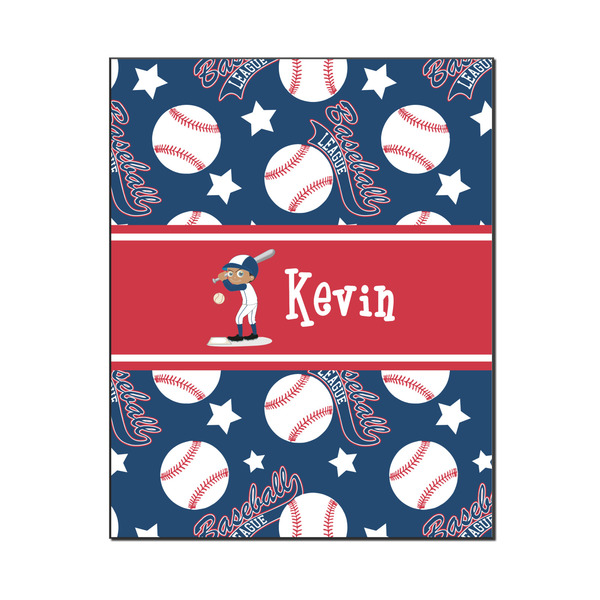Custom Baseball Wood Print - 16x20 (Personalized)