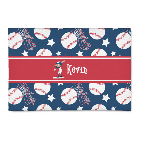 Custom Baseball 2' x 3' Indoor Area Rug (Personalized)