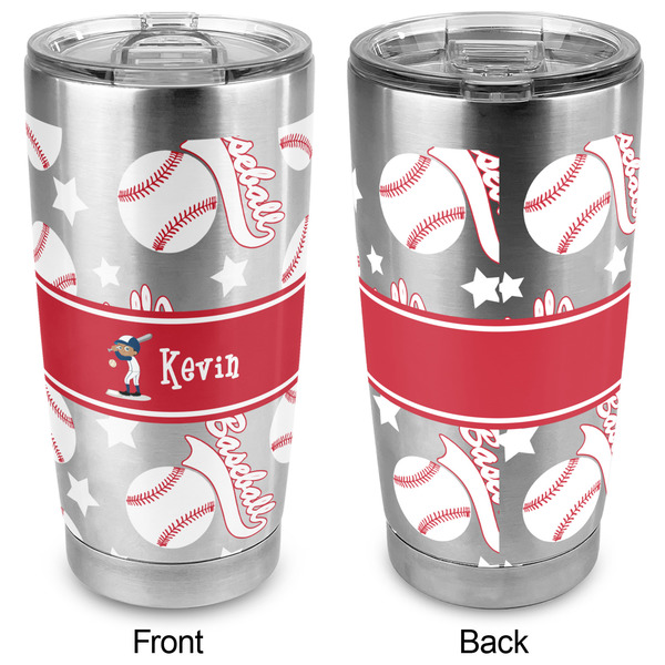 Baseball 20oz SS Tumbler - Full Print - Approval