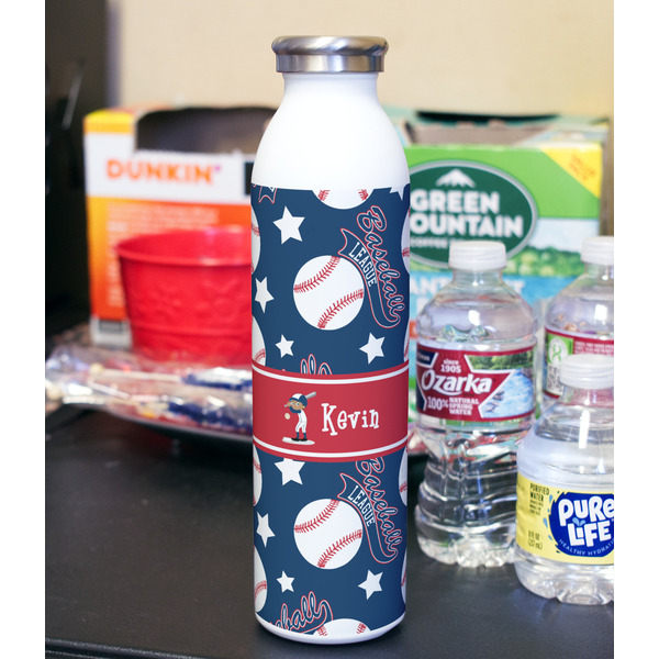 Baseball 20oz Water Bottles - Full Print - In Context