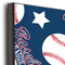 Baseball 20x24 Wood Print - Closeup