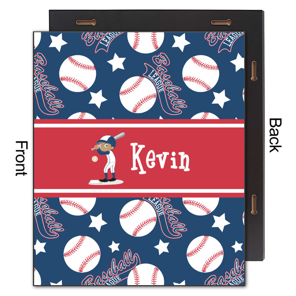 Baseball 20x24 Wood Print - Front & Back View