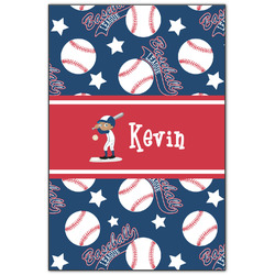 Baseball Wood Print - 20x30 (Personalized)