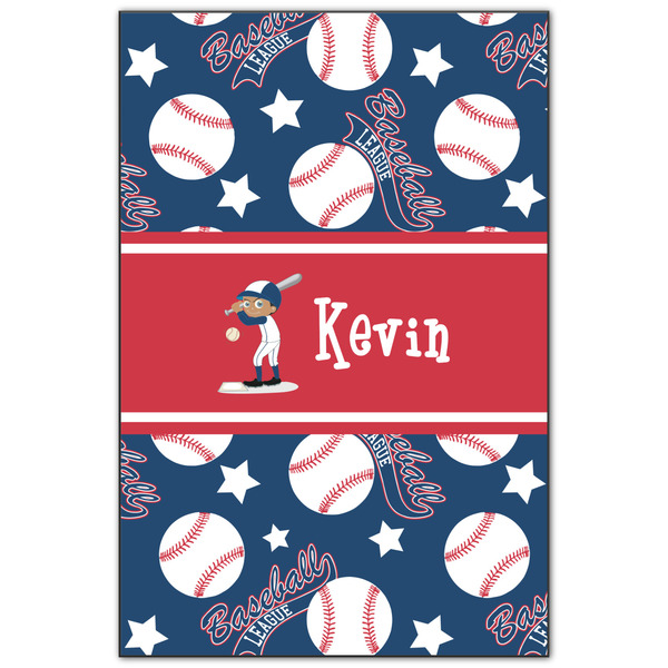Custom Baseball Wood Print - 20x30 (Personalized)