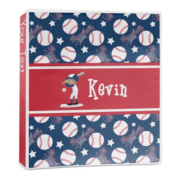Custom Baseball 3-Ring Binder - 1 inch (Personalized)