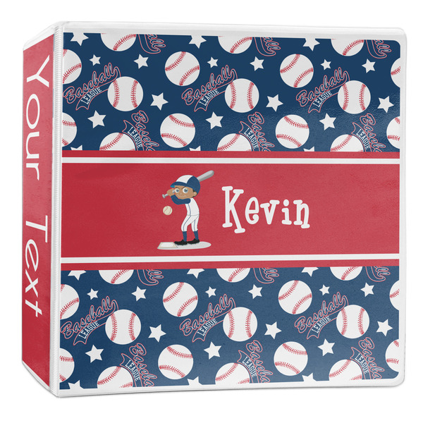 Custom Baseball 3-Ring Binder - 2 inch (Personalized)