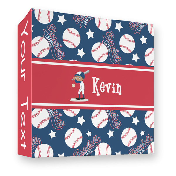 Custom Baseball 3 Ring Binder - Full Wrap - 3" (Personalized)