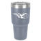 Baseball 30 oz Stainless Steel Tumbler - Grey - Single-Sided