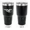 Baseball 30 oz Stainless Steel Ringneck Tumblers - Black - Single Sided - APPROVAL