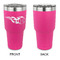 Baseball 30 oz Stainless Steel Ringneck Tumblers - Pink - Single Sided - APPROVAL