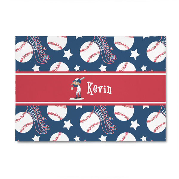 Custom Baseball 4' x 6' Indoor Area Rug (Personalized)