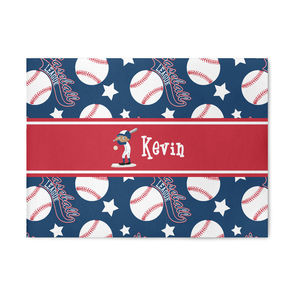 Custom Baseball 5' x 7' Patio Rug (Personalized)