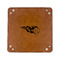 Baseball 6" x 6" Leatherette Snap Up Tray - FLAT FRONT
