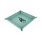 Baseball 6" x 6" Teal Leatherette Snap Up Tray - CHILD MAIN