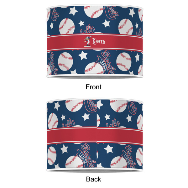 Baseball 8" Drum Lampshade - APPROVAL (Poly Film)