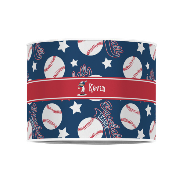 Baseball 8" Drum Lampshade - FRONT (Poly Film)
