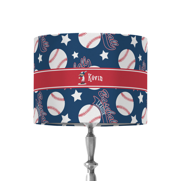Custom Baseball 8" Drum Lamp Shade - Fabric (Personalized)