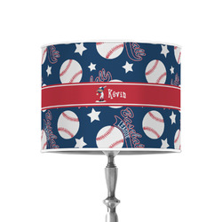 Baseball 8" Drum Lamp Shade - Poly-film (Personalized)