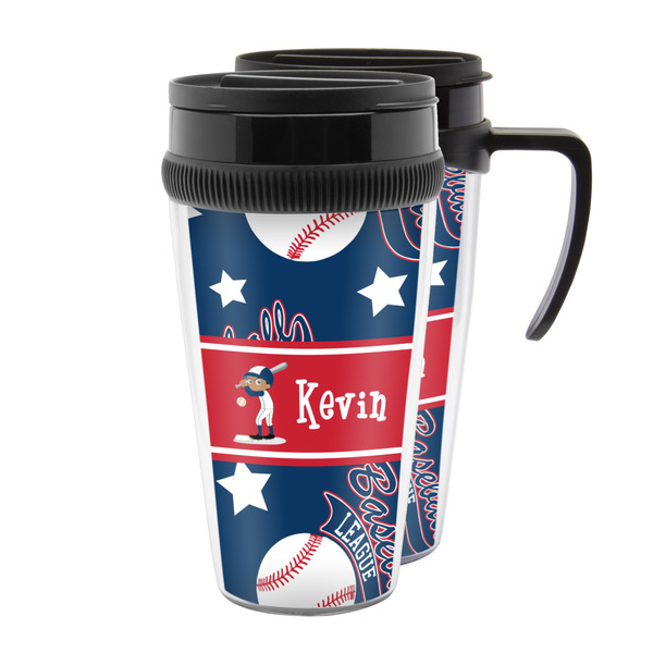 Custom Baseball Acrylic Travel Mug (Personalized)