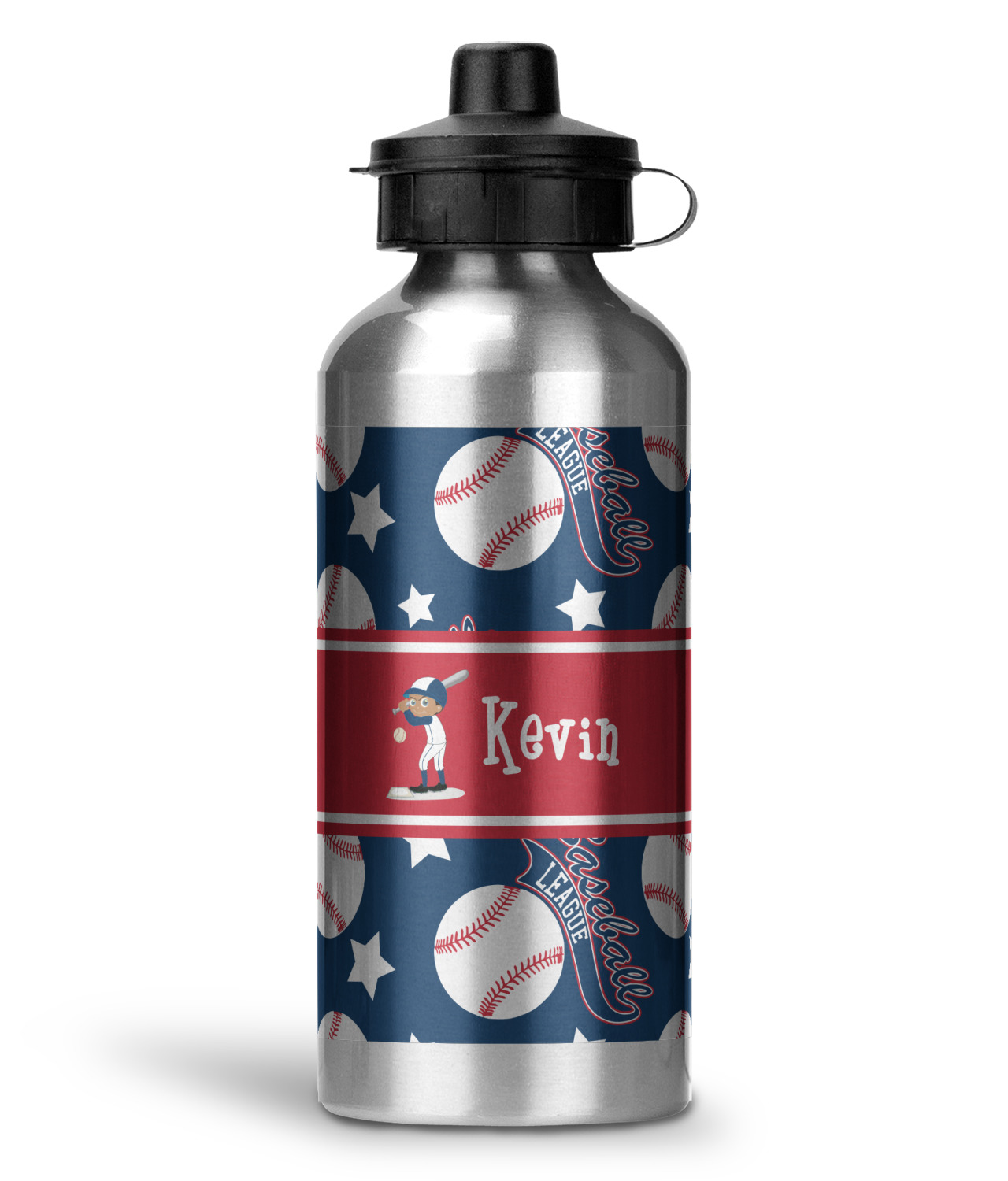 Baseball Water Bottle Aluminum 20 oz (Personalized) YouCustomizeIt